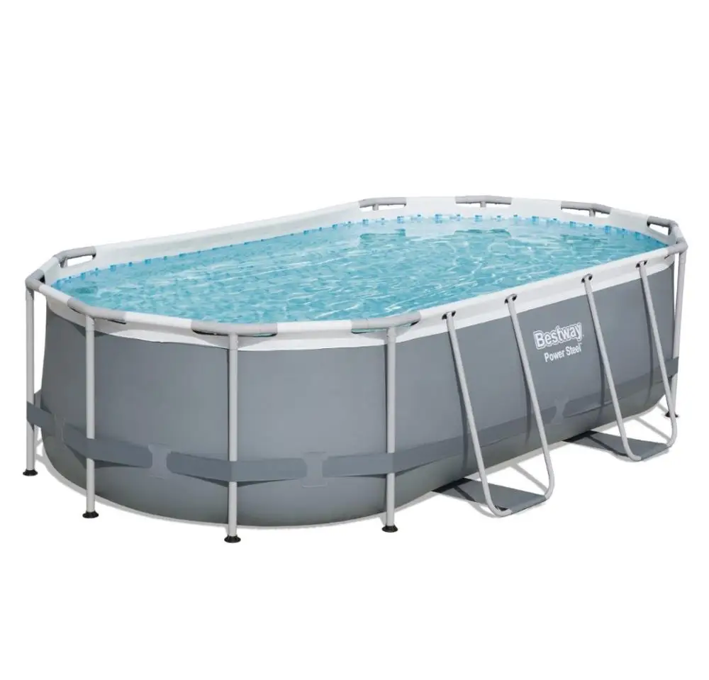 Bestway 56620 Power Steel Above Ground Pool Set Above Ground Steel ...