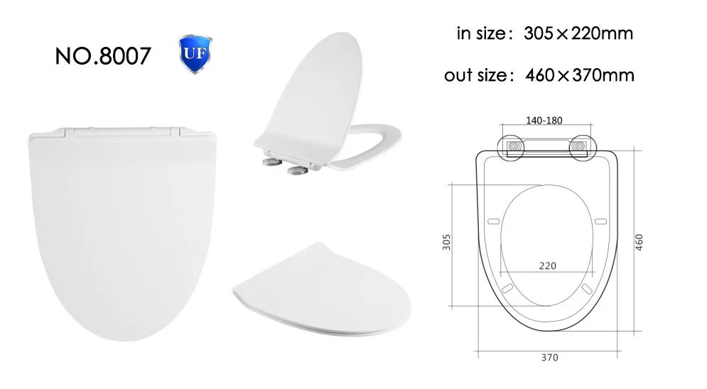 European Urea Material Toilet Seat Cover Wash Down Toilet Bathroom