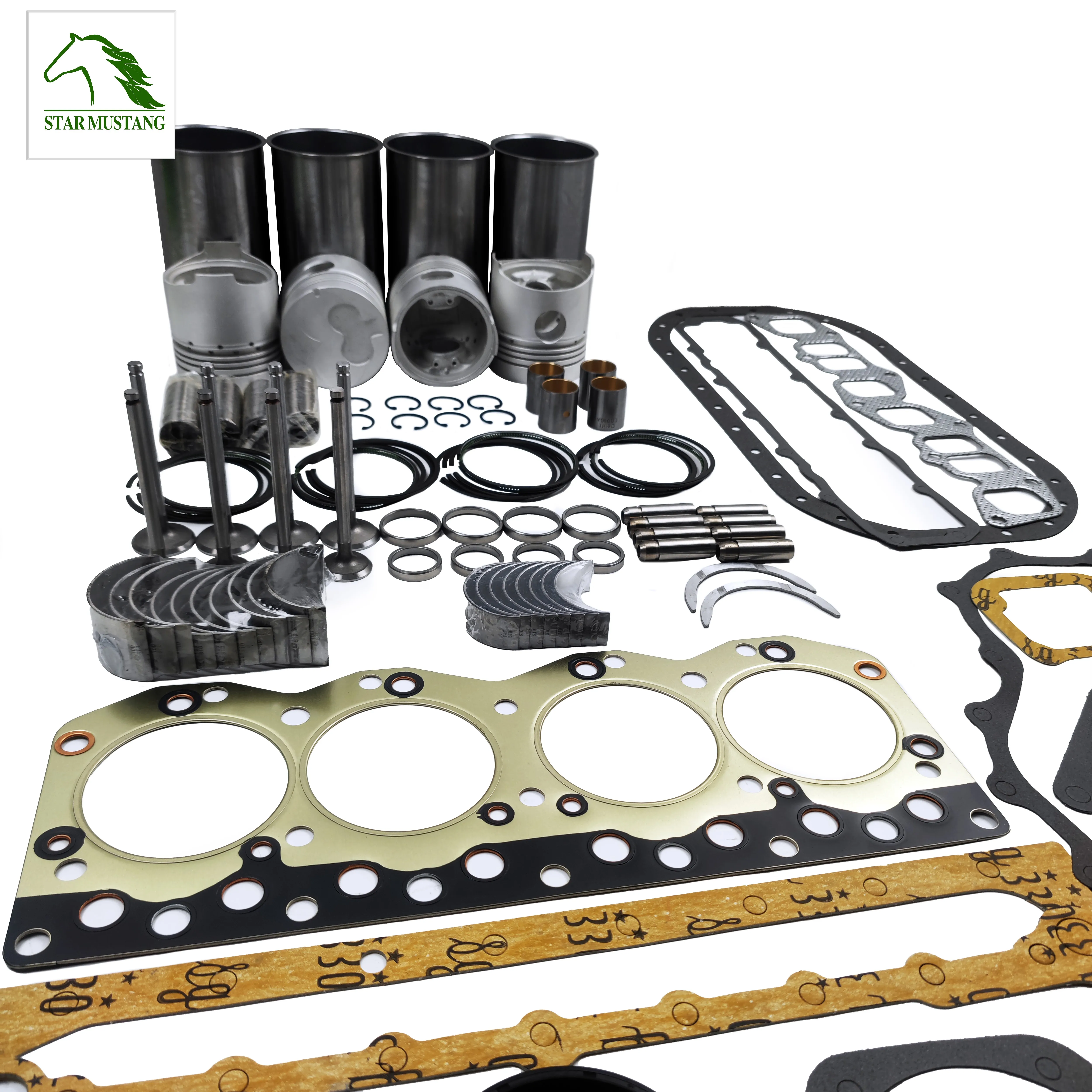 Isuzu Engine Overhaul Repair Set C190: Cylinder Liner, Piston