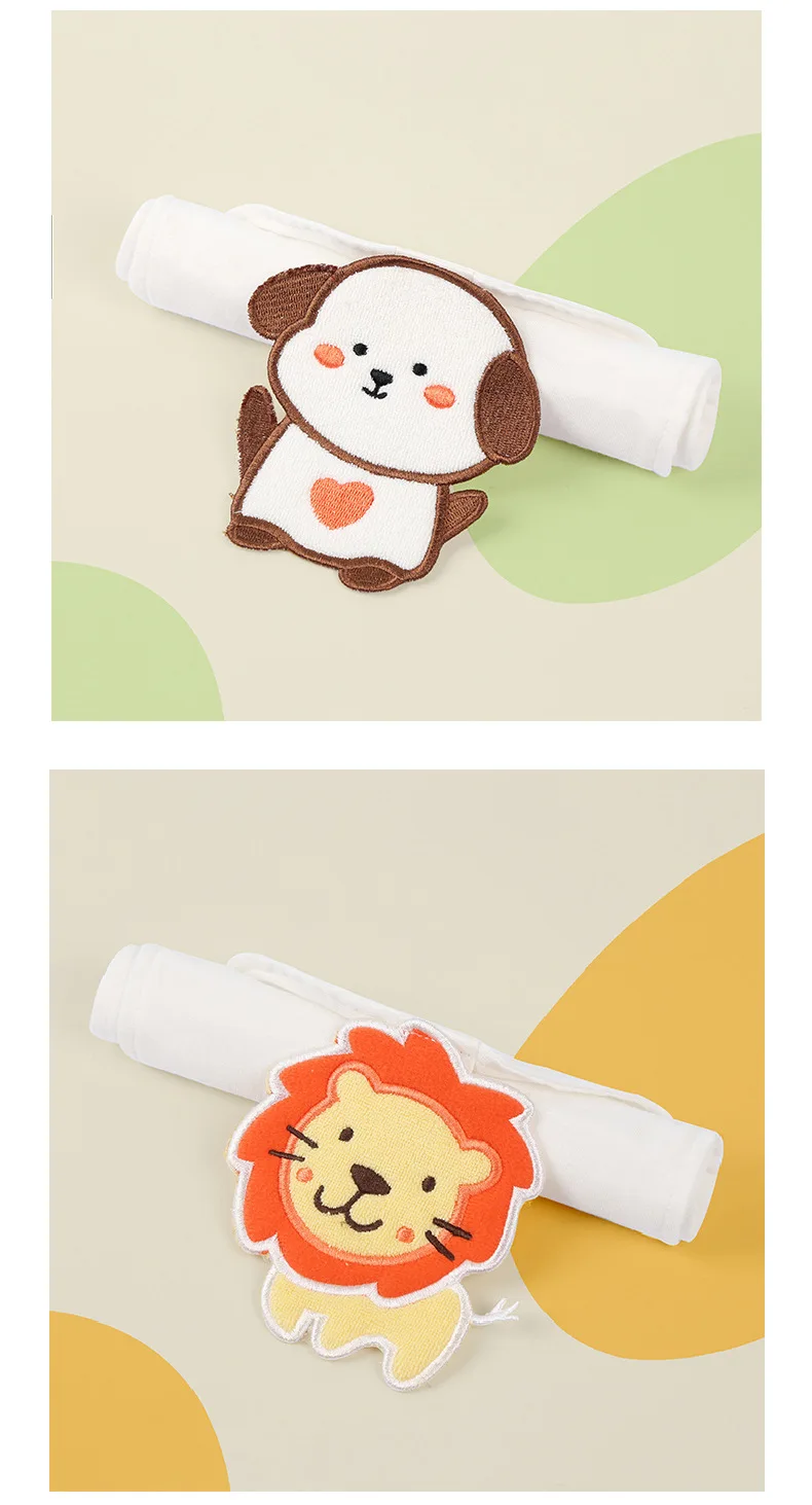Small Size Baby Cotton Sweat-Absorbent Towel Kindergarten Gauze Isolating Pad for Boys and Girls for Children