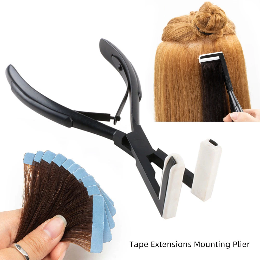 Pro Range Tape Hair Pliers Stainless Steel Multifunctional Tape Extensions Press Pliers Hair