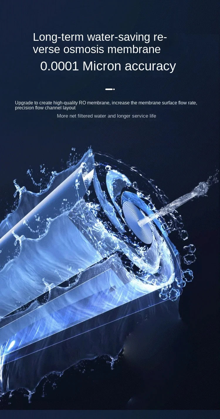 Direct Household RO Reverse Osmosis Water Filter System Large Flow Non-Barrel Kitchen Tap Water Purifier Descaling Filter Water