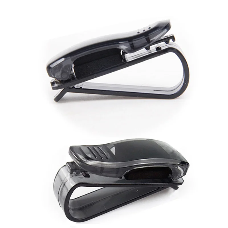 PinzhiÂ® 2x Portable Car Auto Visor Glasses Sunglasses Plastic Clip Holder Black
