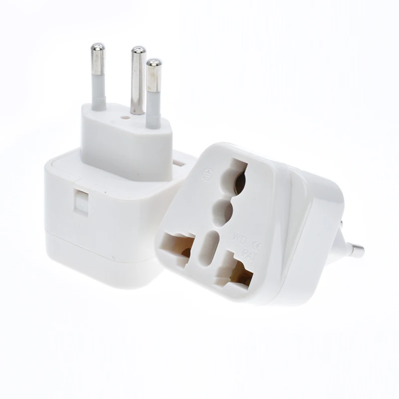 Swiss Plug With Socket Type J 10a250v White Color Extension Commercial