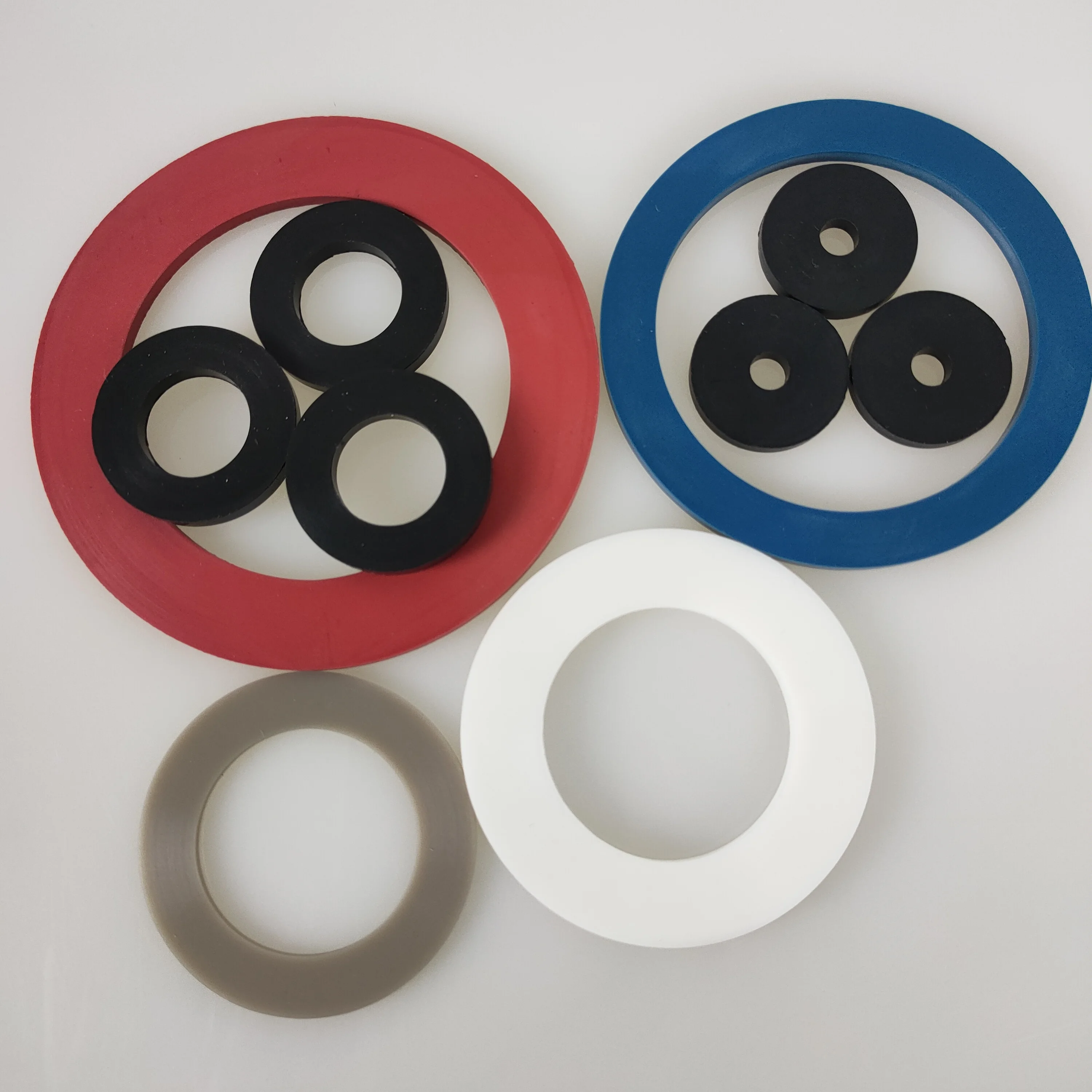 High Heat Resistance Silicone Clear Rubber Washer Gasket Sealing Disc