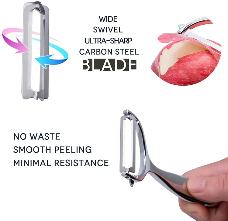 Best Sell Kitchen Swivel Vegetable Peeler Premium Stainless Steel Y Shape Peelers Potato Carrot
