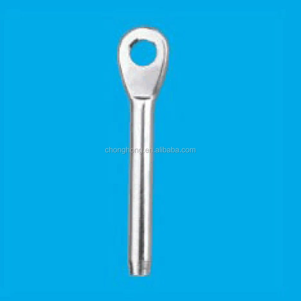High Polished Swage Eye Terminal End Fitting Stainless Steel T316 Cable