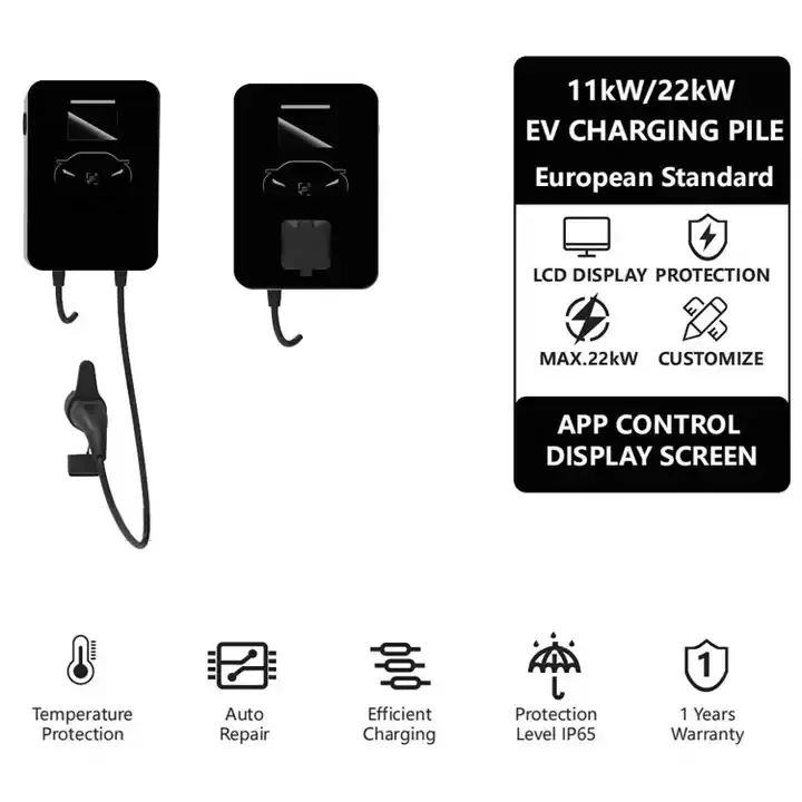 New Ev Fast Wallmounted Electric Car Charger Fast Wallbox Charging