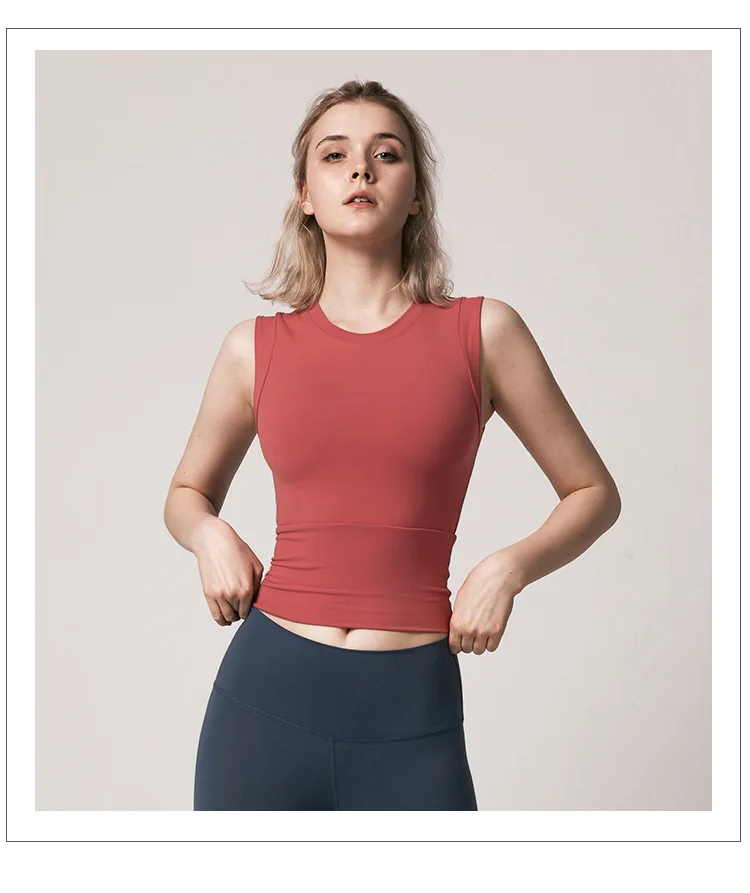Women's running speed dry workout jacket sleeveless yoga top