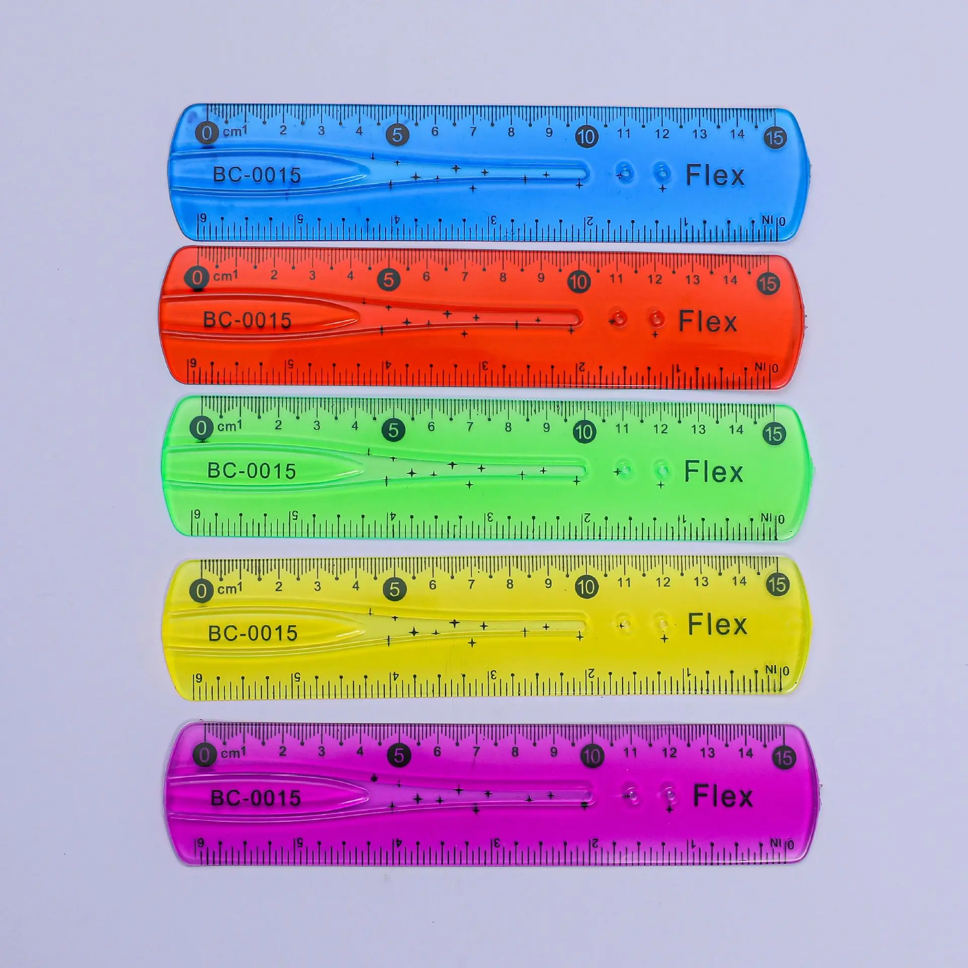 Colorful PVC 30cm Soft Straight Ruler Set Bendable and Foldable Plastic ...