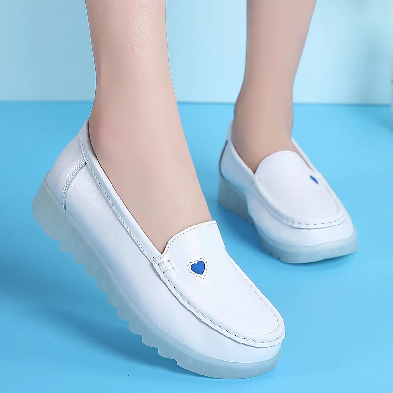 Fashion Hospital Safety Transparent Jelly Nurse Shoes Woman Air Sole ...