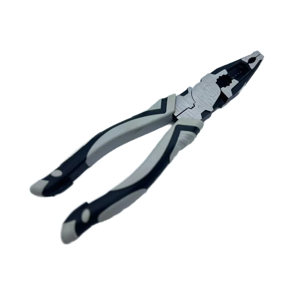 Multi-Function Chrome Vanadium Steel Wire Combination Pliers Serrated Jaw Surface Plastic Molded Cutting Grip OEM Customizable factory