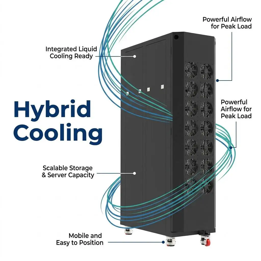 Server Cabinet Integrated Condenser, LIANLI, 48U - detail 6