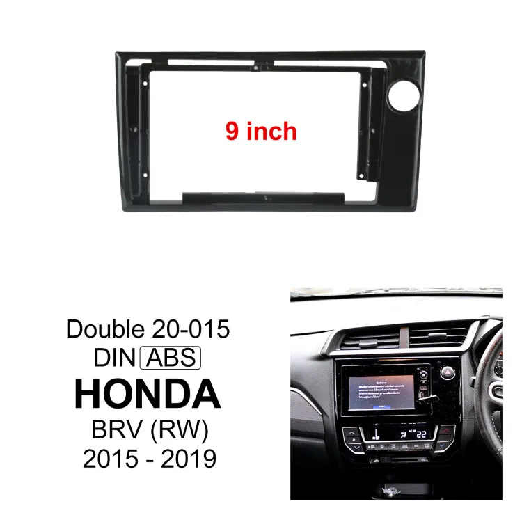 Ezonetronics Car Dashboard Accessories Stereo Frame Fascia Panel For Honda  Brv Rw 2015-2019 - Buy Car Dashboard Fascia Panel Accessories,Dash Trim 