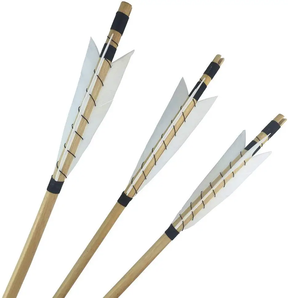 Alibow Medieval Wood Target Arrows Turkey Feathers Wooden Archery Arrows Buy Medieval Wood 3194