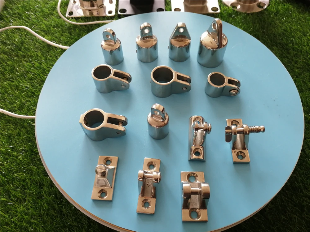 Marine Boat Deck Hinge Mount Bimini Top Fitting Hardware 316 Stainless