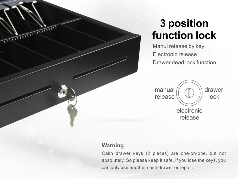 Register Drawer Under Counter Cash Drawer Electronic Cash Drawer
