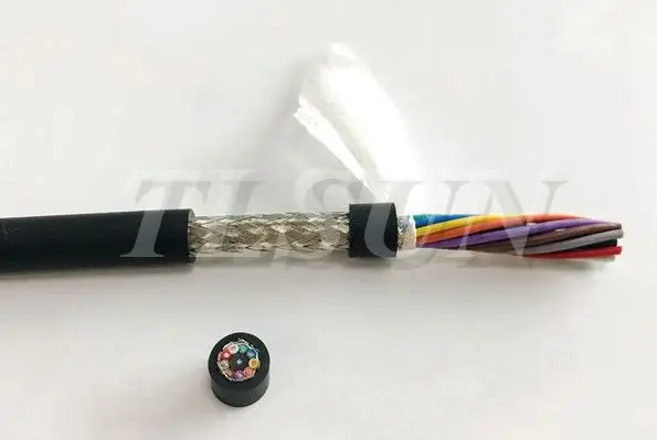 Factory Direct HF-CY High Flexible 9x0.25mm2 Braided Shielded Towline Cable - ANKUX.COM