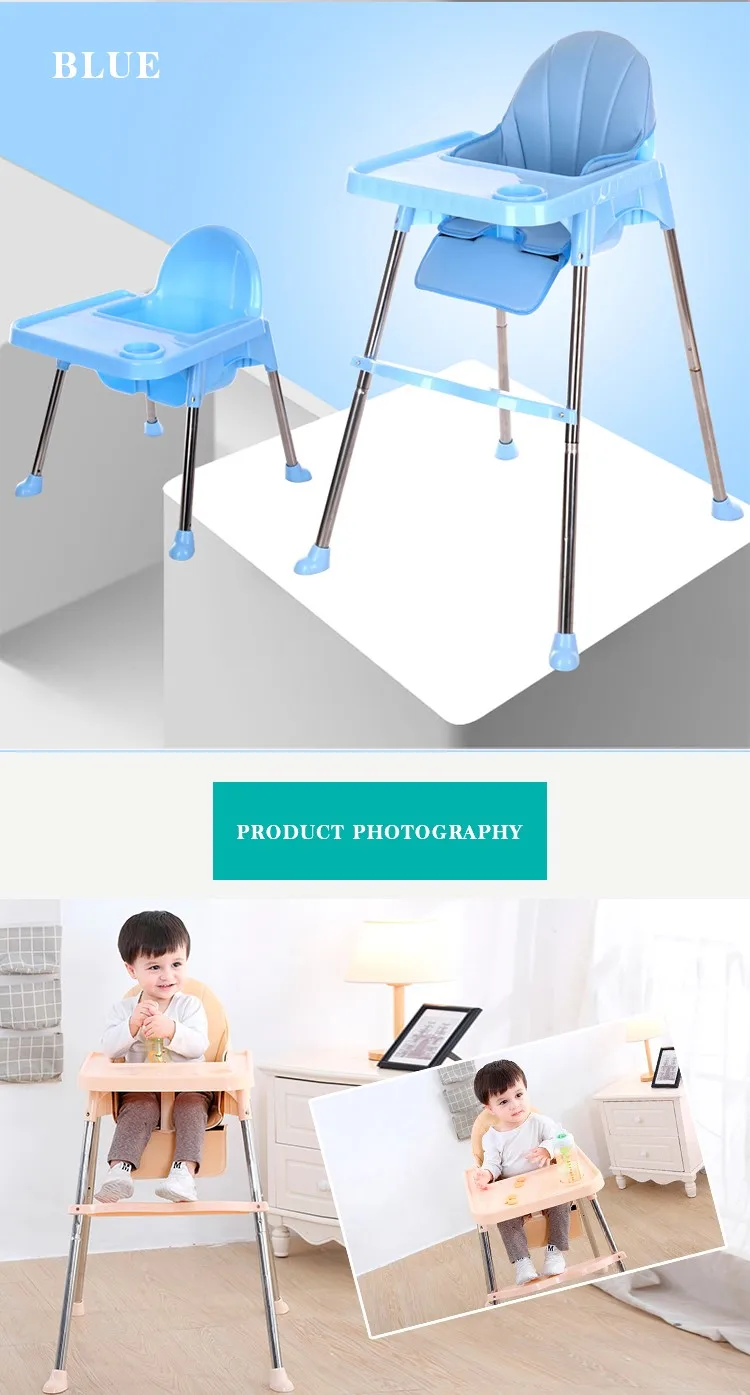 Multifunction Feeding Baby Highchair,3 In 1 Folding Adult Baby High