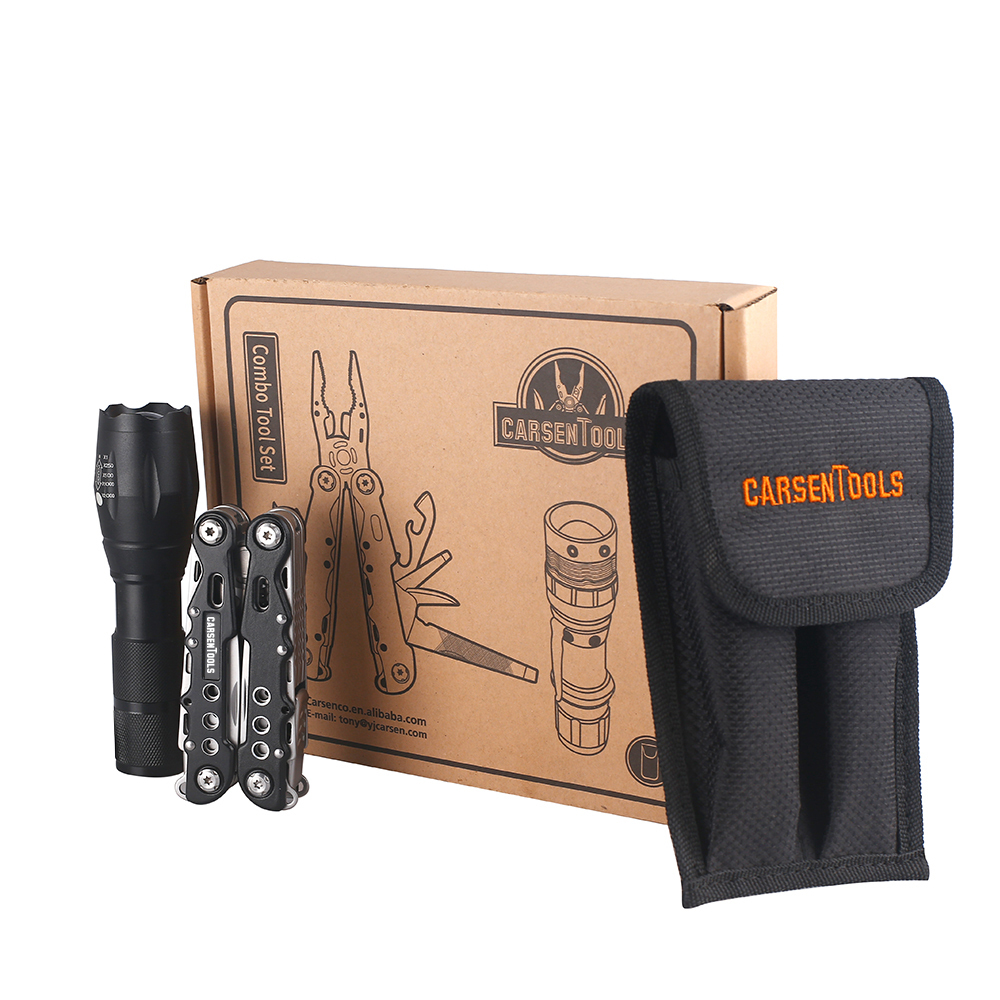 
E-commerce Platform hot sales combination multi tools with led light 