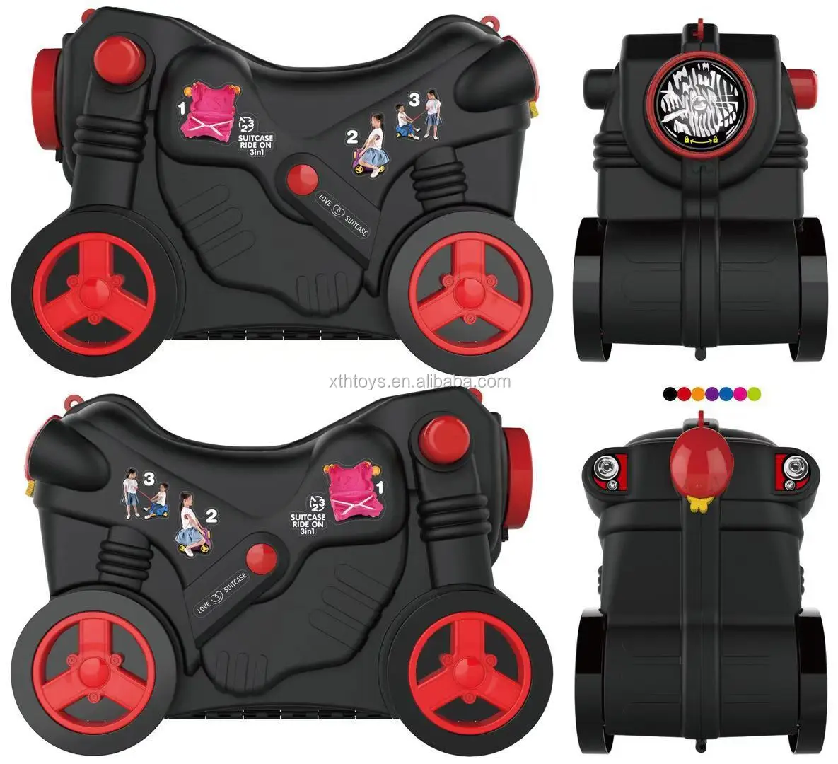 motorcycle in a suitcase