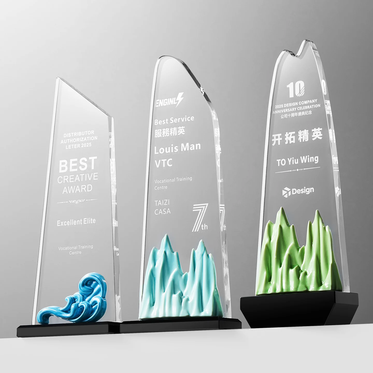 product outstanding employee crystal trophy for leadership promotion other crystal crafts wdy 0421-5