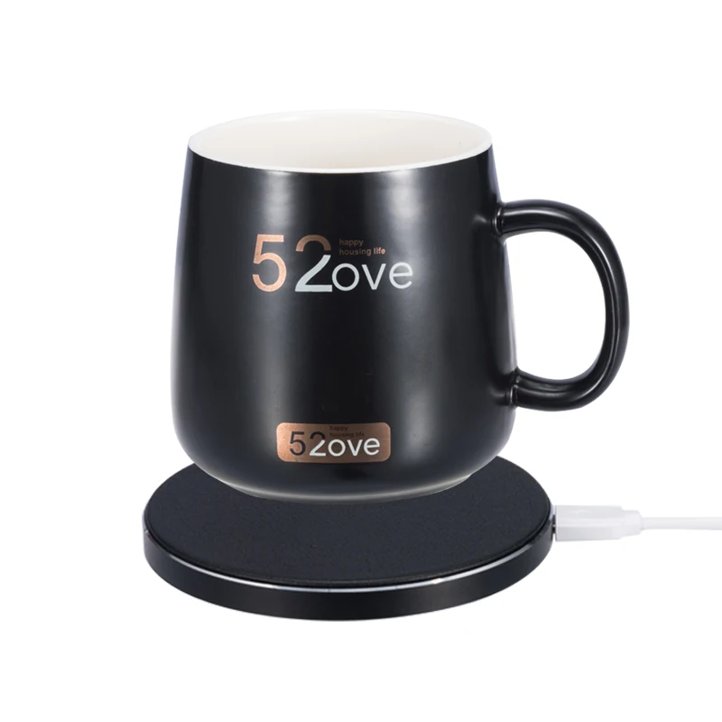 
Mug Warmer Coffee Mug Warmer with Wireless Charger 2 in 1 Wireless Charging Constant Temperature for Keeping Warm 