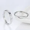 Hot sale cheap plain silver white gold wedding rings for couples