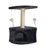 Scratch Post Simple Wooden Wheel Big Large Hammock Photo Modern Luxurious Part Paradise Banana Leaf Cat Tree