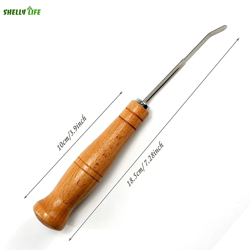 Wooden Handle Bread Lame Slashing Tool Dough Scoring Knife With 5