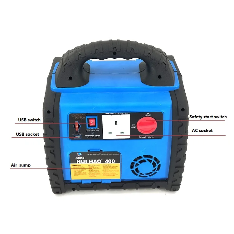 18000mah 110V 220V car battery portable 1400amp jump starter