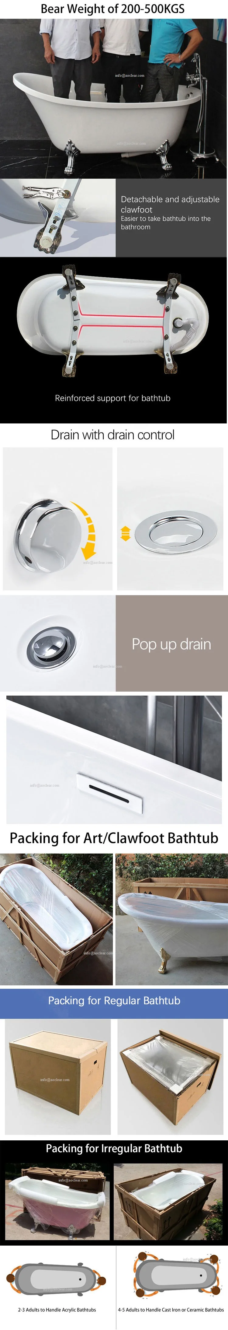 Overflow Eden Natalie Cheap Biggest Largest Sheba Bath Acrylic