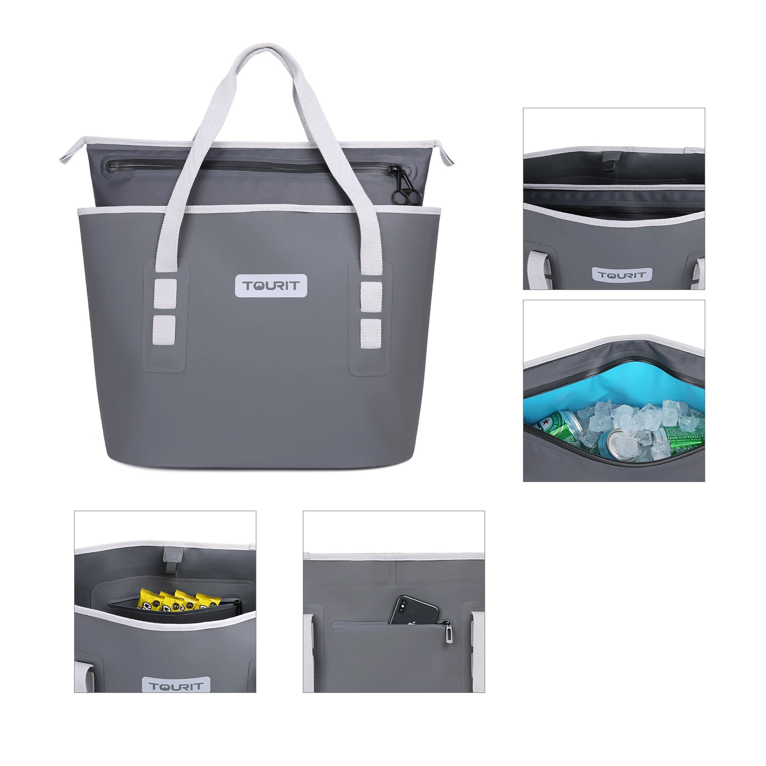 Outdoor Travel Leakproof Cooler Bag Waterproof Beach Insulated Lunch