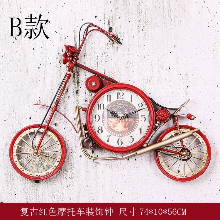 Motor Bike Retro Creative Metal Hanging Watch Wall Clock pic_007.jpg