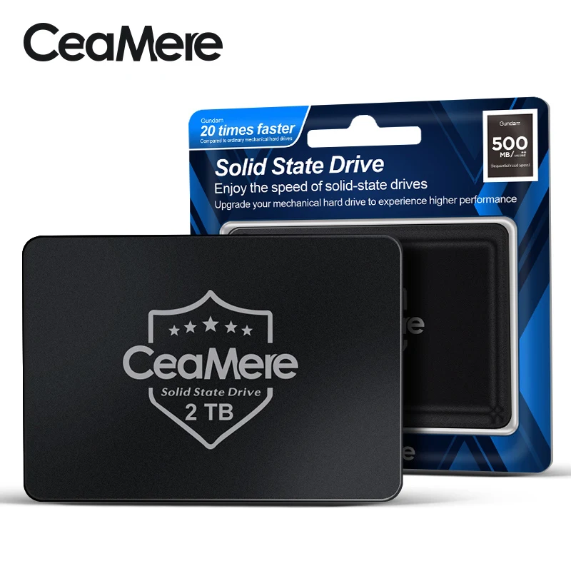 Ceamere 120GB to 4TB SSD Internal Hard Drive, SATA 3, 2.5 Inch for
