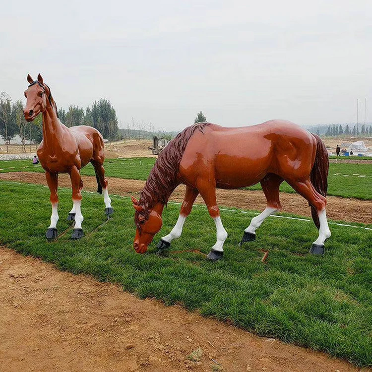 fiberglass life size horse statue