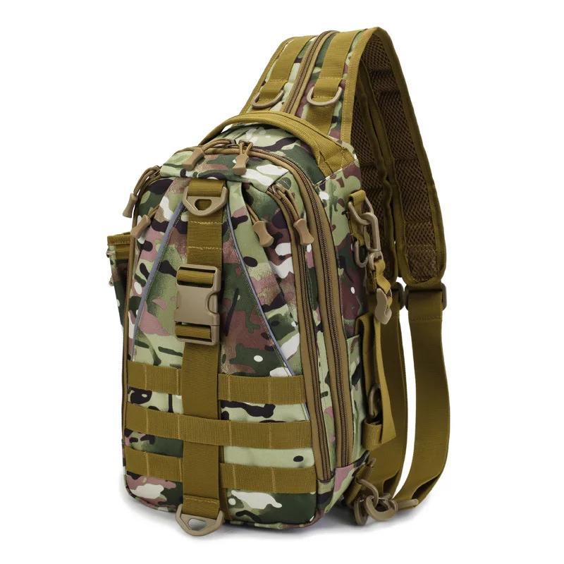 2020 new multifunctional tactical camouflage outdoor bag travel sports large capacity backpack chest bag