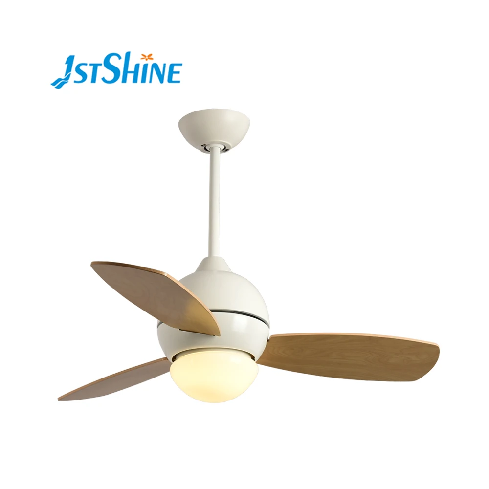 220 V 110 V 36 inch small plywood modern 42 decorative white ceiling fan blade led light with fan