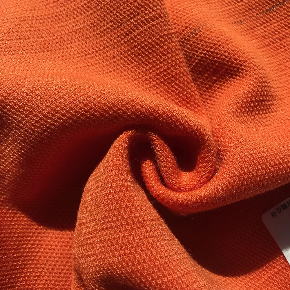 wool knitted 50% wool 50% acrylic 285g pique worsted fabric