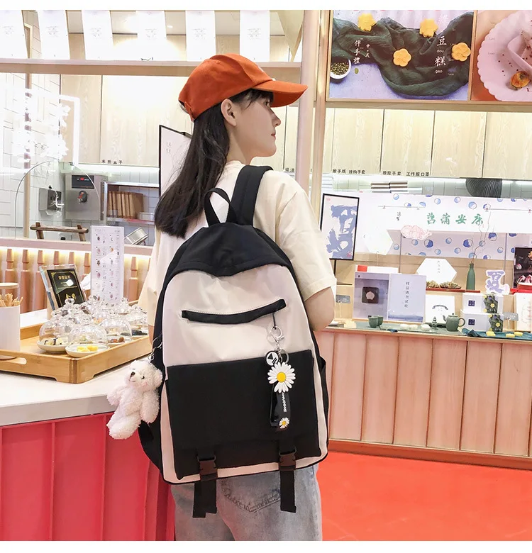 New 2020 Korean Daisy High School Backpack Brands for Teenagers