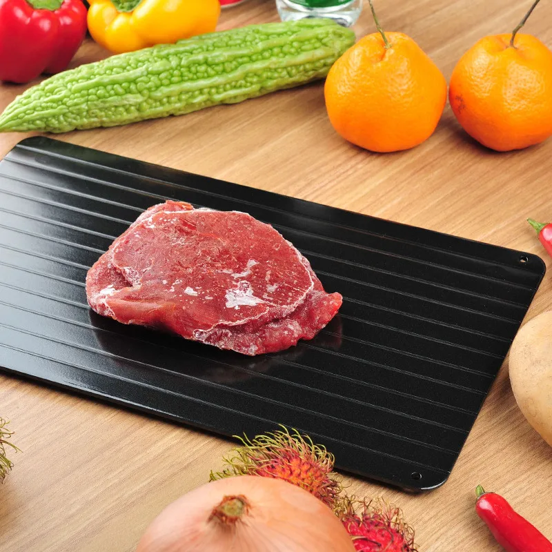 Fast Defrosting Tray Rapid Thawing Plate Large Board for Frozen Foods Kitchen Defrosting Mat Pad