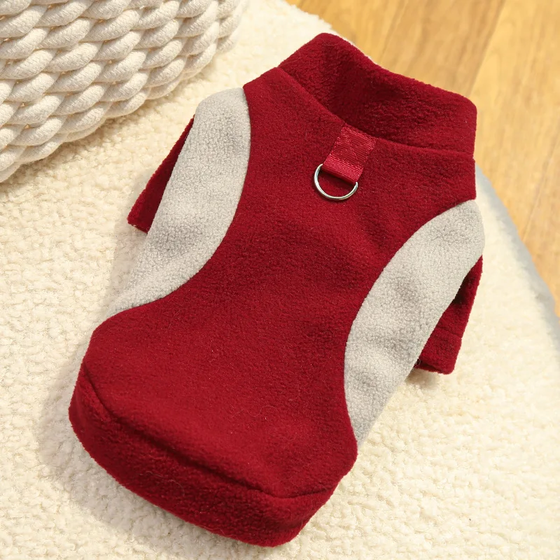 Autumn Winter New Pet Dog Cat Clothing Corgi Sports Base Shirt Fleece-Lined Dog Clothing Cat Supplies Made Polyester Classic