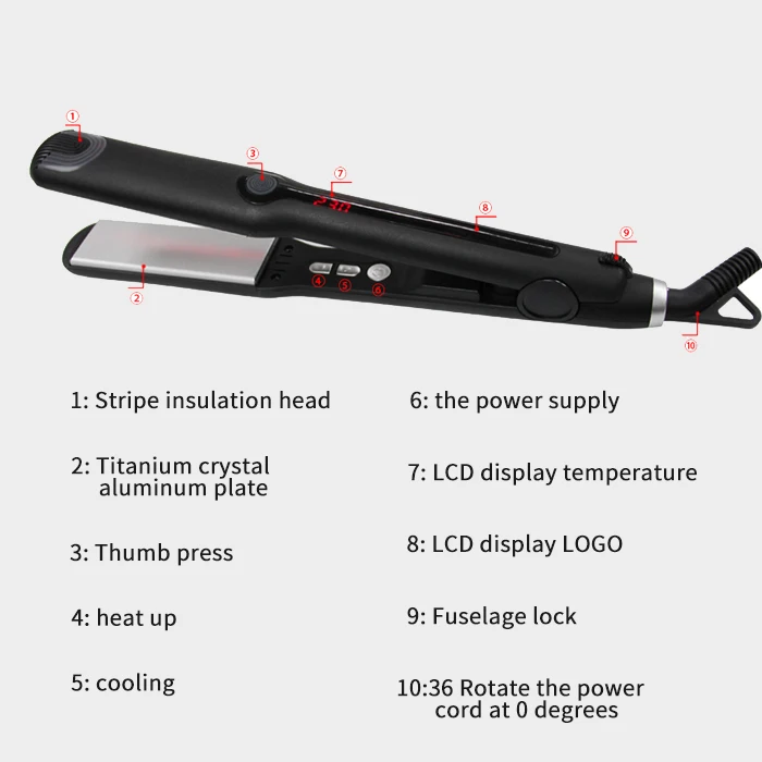 Custom Wholesale Straightening Straight Hot Hair Electric Straightener