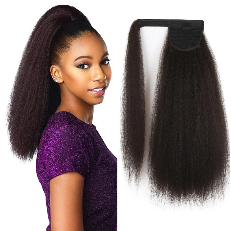 马尾巴魔术剪辑在发片合成马尾巴头发延长为黑人妇女 - buy 马尾辫