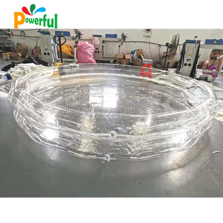 2019 New designed inflatable transparent swimming pool for adults