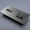 Hotel room click tact switch for light,DND and Make Room UP buttons Aluminum brushed RS 485 220v wall switch