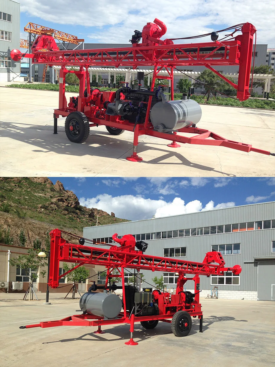 Small Portable Air Compressor Dth Air Hammer Water Well Drilling Rig