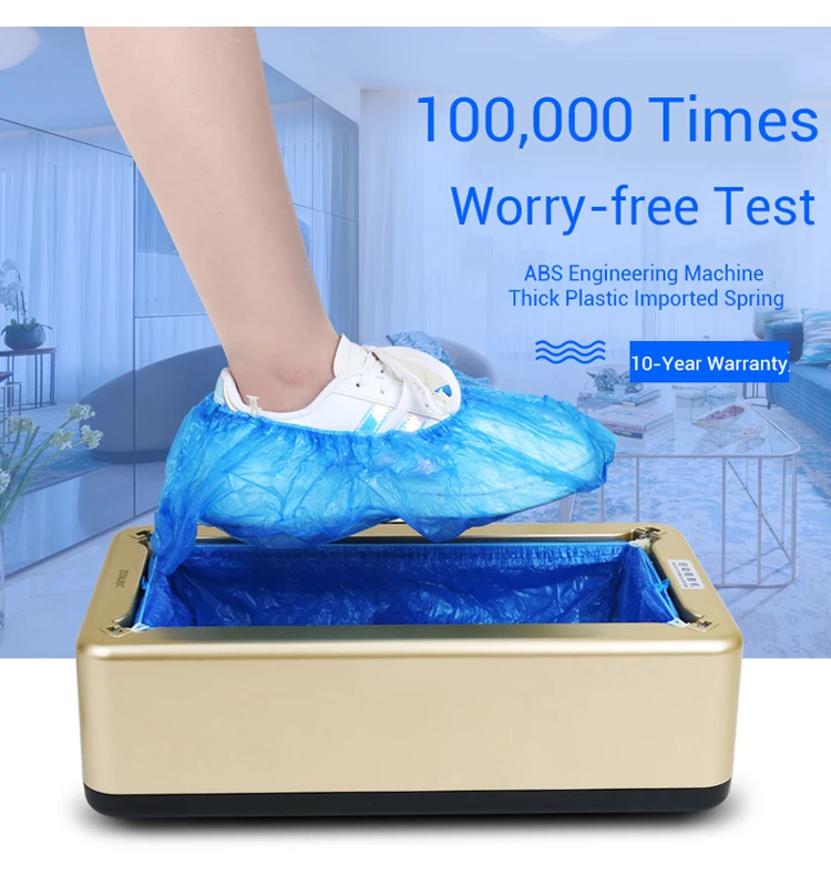 Disposable Automatic Shoe Cover Overshoe Dispenser Machine For Home Office Lab 