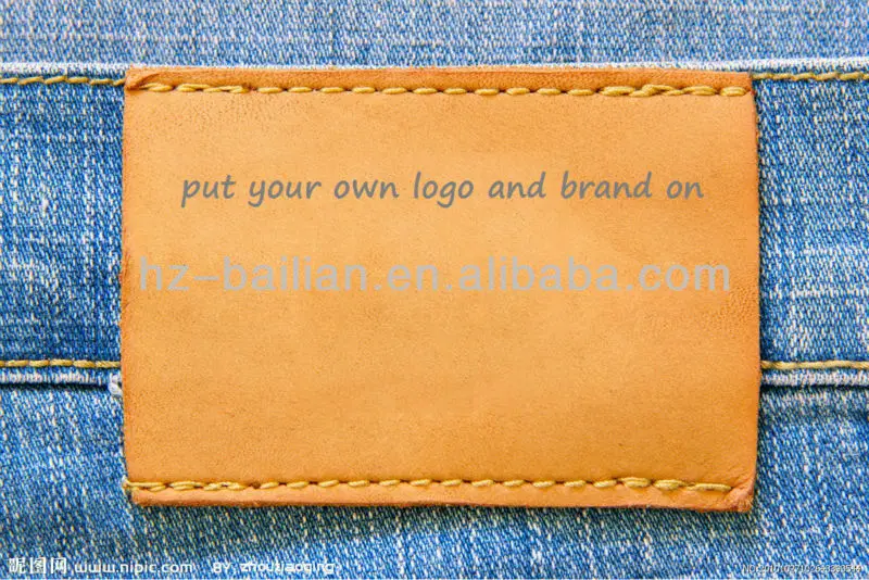 Garment Custom Embossed Leather Label For Jeans Pants Buy Custom