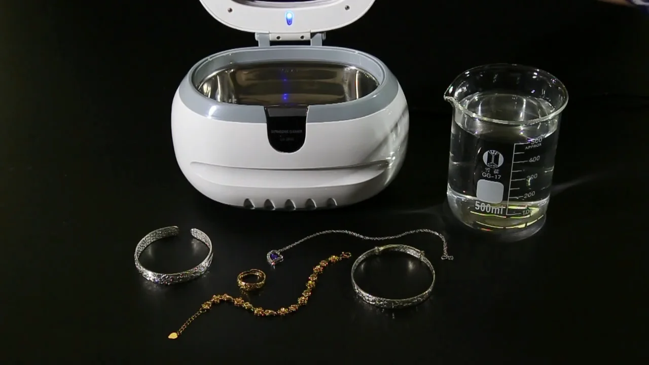 Mini Jewelry Cleaner With Ultrasonic Function Cd2800 Ultrasonic